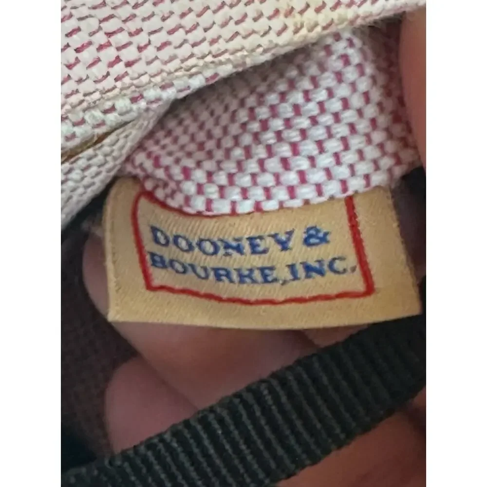Dooney & Bourke Pebble Leather Crossbody Bag Taupe Brown Front Zip Pocket